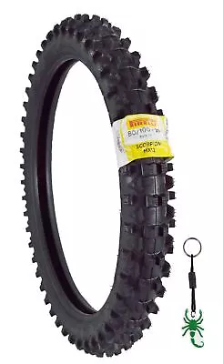 Pirelli Scorpion MX 32 Mid Soft 80/100-21 Front Dirt Bike Tire With Keychain • $104.96