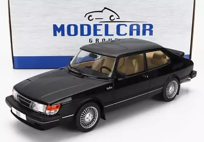 Superb Mcg Model Car Group 1/18 Diecast 1981 Saab 900 Turbo In Black Mgc18338 • £74.95