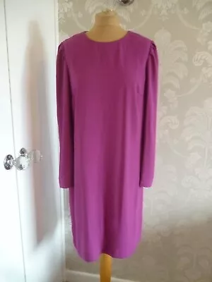 MARKS & SPENCER Collection Magenta Dress Size 12 • £9.99