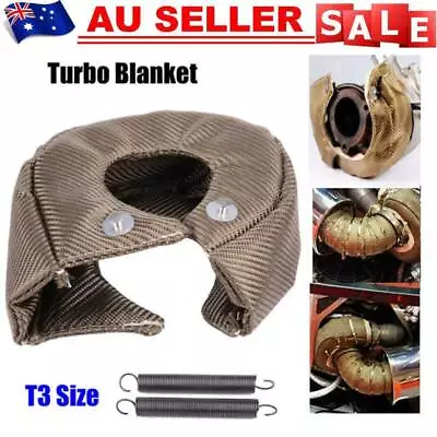 Titanium T3 TURBO BLANKET Heat Shield Beanie Cover GT28 GT25 GT30 32 35 37 47 • $31.99