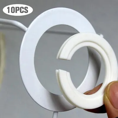 10Pcs E27 To E14 Lampshade Lamp Light Shades Socket Reducing Ring Adapter Was:da • £3.38