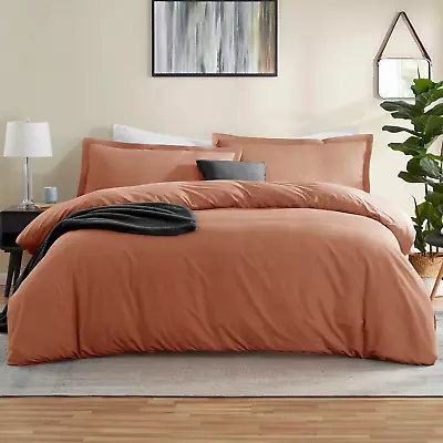 Nestl California King Duvet Cover Sets Rust - Soft Duvet Cover California King • $57.99