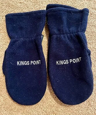 US MERCHANT MARINE ACADEMY  Kings Point New York Mittens Size Large Vintage • $20.99