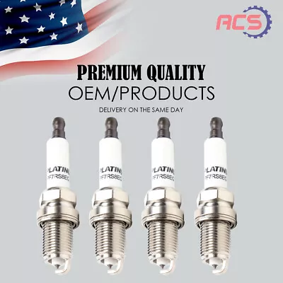 4 US OEM Double Platinum Spark Plugs For Audi A4 A5 VW Passat Golf PFR7S8EG 1675 • $16.21