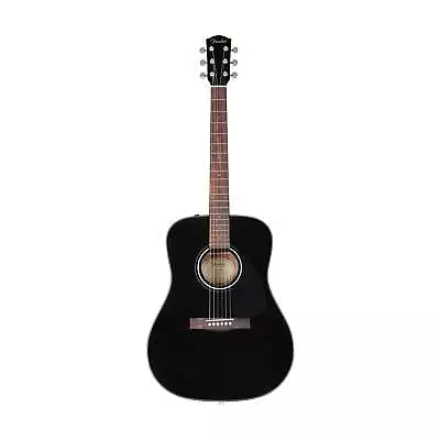 Fender CD-60 Dreadnought V3 Acoustic Guitar W/case Walnut FB Black • $434.50