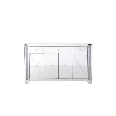 Mirrored Credenza In Contemporary Style-35.5 Inches Tall And 14 Inches Wide - • $960.95