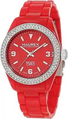 Haurex Italy Women's PR360DR1 Monte Carlo Double Swarovski Crystal Bezel Watch • $78