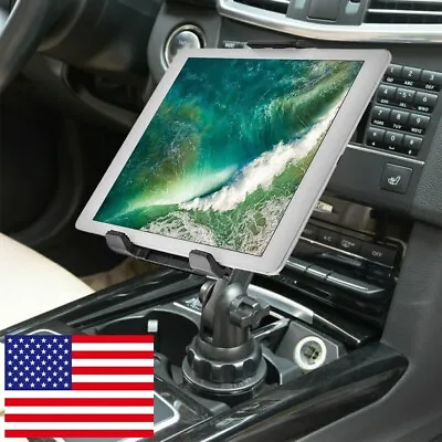 Car Cell Phone Tablet Mount Cup Holder Stand For 4.7-12.8  IPhone Ipad Universal • $11.99