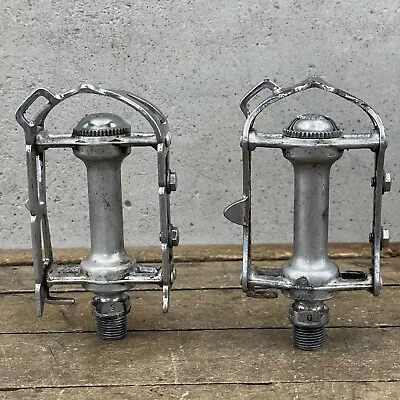 $167.99 • Buy Vintage Campagnolo Pedals Quill Campy Fits Record Patent 9/16 Eroica Race Bike