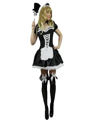 £24.99 • Buy Yummy Bee Sexy French Maid Fancy Dress Costume Sz L Waitress Rocky Horror