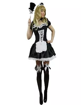 £24.99 • Buy Yummy Bee Sexy French Maid Fancy Dress Costume Sz L Waitress Rocky Horror