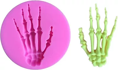 £3.25 • Buy Skeleton Hand Silicone Mould Mold Ice Cube Tray Wax Melt Chocolate Halloween UK