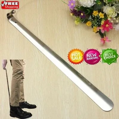 20.5  Extra Long Handle Shoe Horn Stainless Steel Handled Metal Shoehorn Horns • $8.37