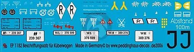 Peddinghaus 1/16 VW Kubelwagen German Light Military Vehicle WWII Markings 1182 • $13.98