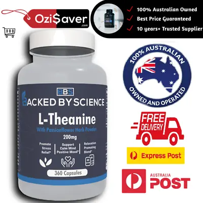 🔬BBS Health L-Theanine EXTRA STRONG 200mg 360 Caps Premium Quality AUSSIE BRAND • $34.95