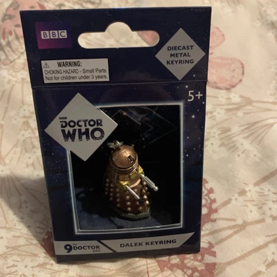 £2.99 • Buy Dr Who Dalek Die Cast Gold Keyring - Mint Boxed