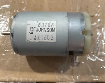 Johnson 63706 Electric Motor DC 12V 6000 RPM Small High Speed Toy / Hobby  • $13.57
