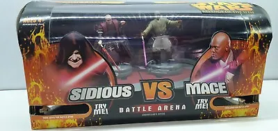 Star Wars Battle Arena 3.75  Figure 2005 Sidious Vs Mace Chancellors Office ROTS • $54