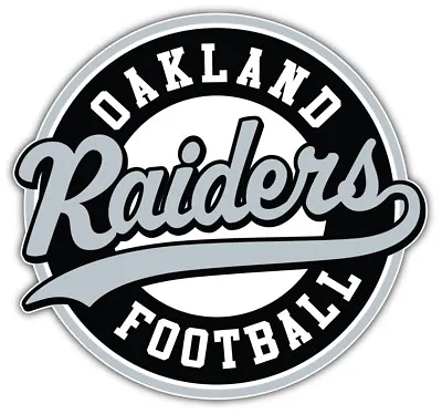 Oakland Raiders NFL Sport Logo Car Bumper Sticker Decal  SIZES'' • $3.75