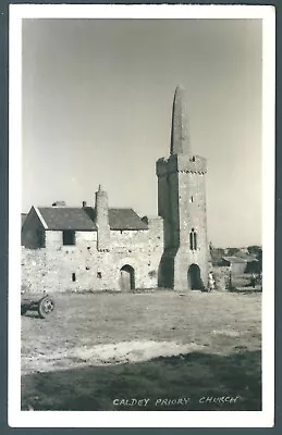 Caldey. Priory Church. Vintage Postcard • £1.50