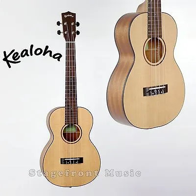 $179 • Buy Kealoha Ktw25t Tenor Ukulele Solid Spruce Top Aquila Strings