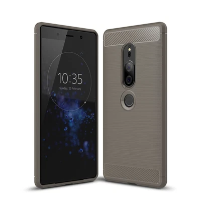 $23.51 • Buy Protection Case For Sony Xperia XZ2 Premium Case Cover Bumper Carbon Grey