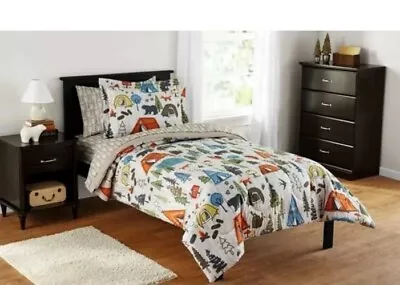 Bed In Bag  Forest Full Comforter And Sheets Set For Bedding 7pc Girls And Boys • $69