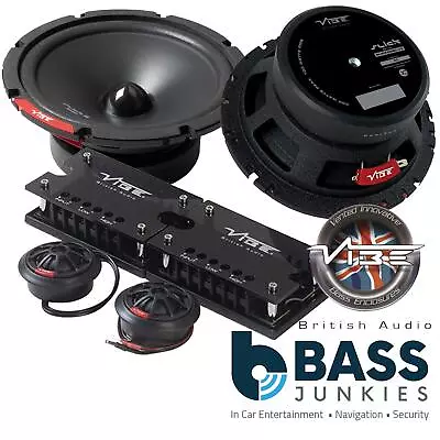 £149 • Buy VIBE SLICK6SQC-V9 - 6.5  600 Watts 2 Way Component Car Speaker & Tweeter Kit