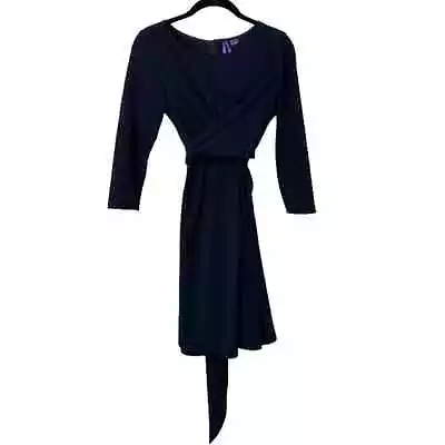 Seraphine Navy Blue Nursing Maternity Dress  3/4 Sleeve Women’s 2 • $58