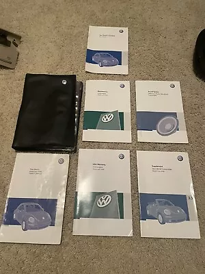 2008 08 Vw Volkswagen Beetle Convertible Owners Manual Books Complete Set • $99.99