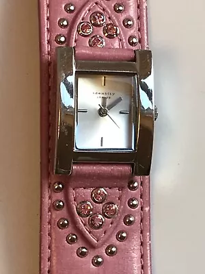 Identity London Pink Gems Silver Beads  Ladies Wristwatch • £10