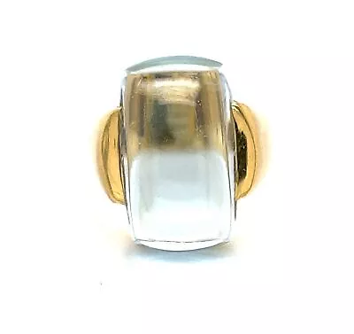 H.Stern Blue Topaz 18k Yellow Gold Rectangle Shape Ring • $3100