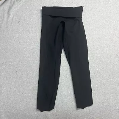 Lululemon Leggings Womens Small Wunder Under Foldover Waist Scallop Hem Cropped • $24.77