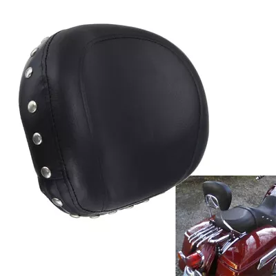 Studded Motorcycle Passenger Sissy Bar Backrest Cusion Pad For Harley Yamaha • $21.99