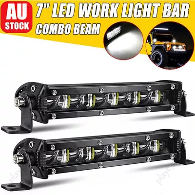 2x 7inch LED Work Light Bar Flood Spot Lights Driving Lamp Offroad Car Truck SUV • $22.99