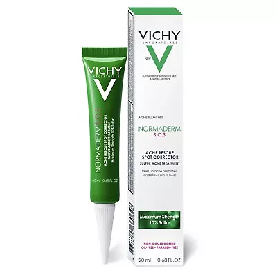 Vichy Normaderm S.O.S Acne Rescue Spot Corrector 10% Sulfur 20ml. EXP:11/2022 • $15.90