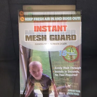 Magnetic Instant Mesh Guard Hands Free Screen Door No Tools Required • $12