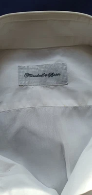 £35 • Buy Turnbull And Asser  White Shirt, 100% Cotton Shirt 16.5in/42cm Was £360 Now £35