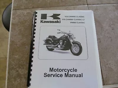 Kawasaki Vulcan VN900 Oem Factory Shop Manualwith Easy Turn Page Binder • $39.95