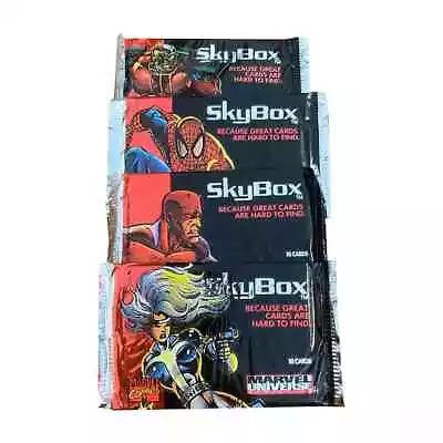 One (1) Marvel Universe Series 4 Card Pack From 1993 Skybox (10 Cards) • $6