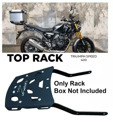 Triumph Speed 400 Back Carrier Luggage Rack Expedition Top Metal Rack Bike • $72.62