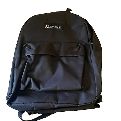 Black Everest Backpack Luggage Bag Travel School Sports 17 In X 13 In NWOT • $14.36