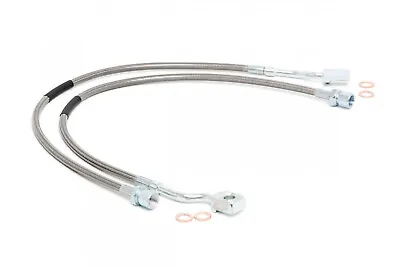 Rough Country 89370 Front Steel Extended Brake Lines For 07-18 Silverado Sierra • $79.95