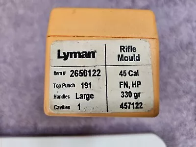 Lyman Bullet Mold 2650122 45 Cal 330g (Item79) • $27