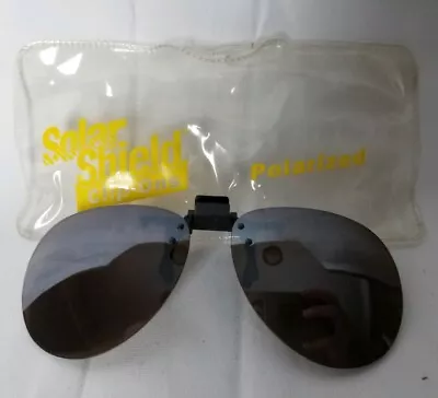 NOS Solar Shield Clip On Sunglasses Lens Polarized New Vintage • $19.95