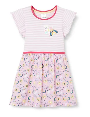  Peppa Pig Girls Dress 100% Cotton Girls Clothing Ages 18 Months To 7 Years Old • £11.95