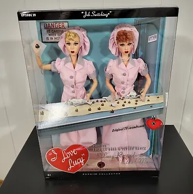 Barbie Girl Doll I Love Lucy Ethel   Job Switching  Chocolate Factory NRFB  2008 • $129.99