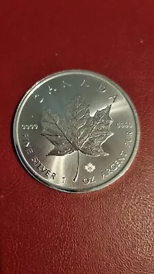 2021 9999 Silver Bullion Canadian Maple Leaf Coin 1 Troy Ounce $2 ( 1 Of 10) • £9.80