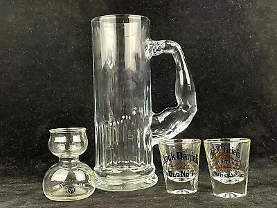 Macho Man Lot Muscle Beer Stein Collection Jack Daniels Shot Glasses  • $44.99