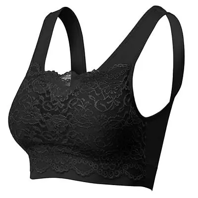 Genie Milana Lace Bra Sports Women Underwear Flowers Cami Top • $6.90